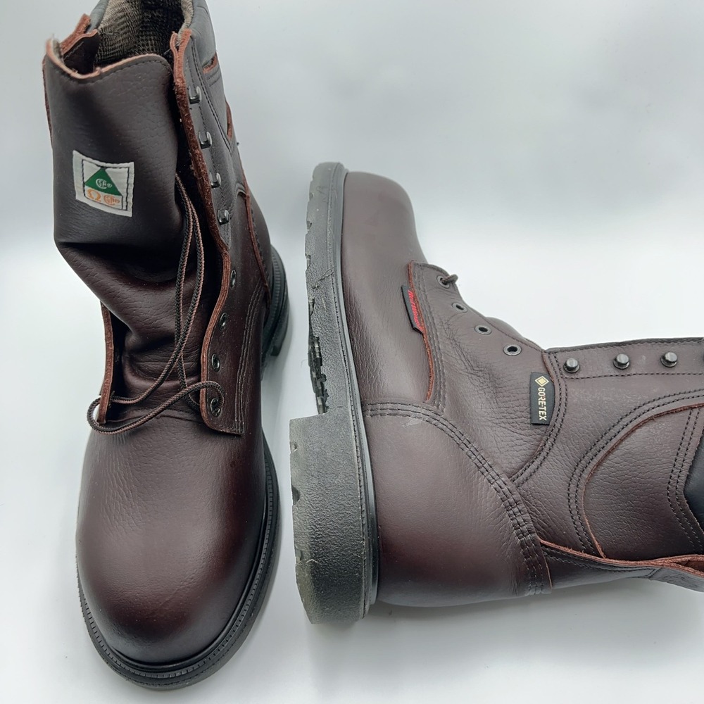 Men Size 12 E3 Red Wing Work Boots SuperSole 2.0 8-inch Waterproof Brown 9225461 - Picture 2 of 5